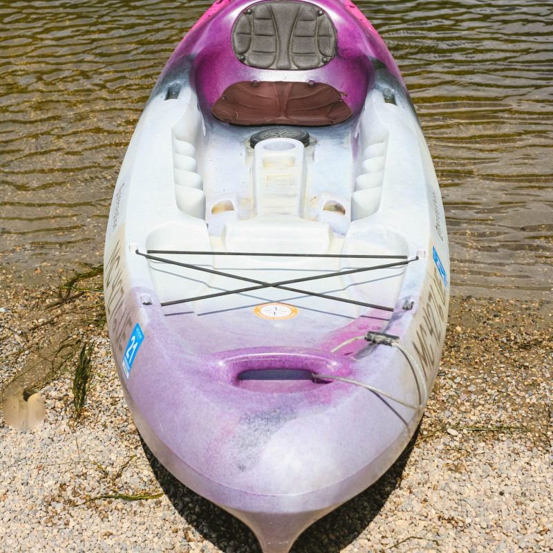 a small boat in the water